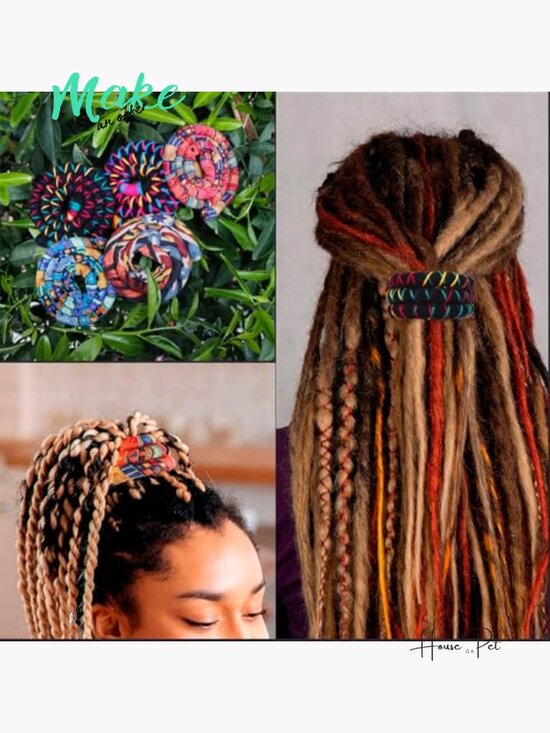 Bendable Spiral Lock Hair Tie for Dreadlocks Long Thick Curly Hair Ponytail main image 4